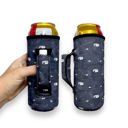 Hockey Water Bottle Handler 16oz Water Bottle & 24oz Can Handler
