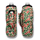 Christmas Camo Water Bottle Handler 16oz Water Bottle & 24oz Can Handler