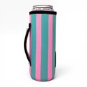 Cotton Candy Stripes Water Bottle Handler 16oz Water Bottle & 24oz Can Handler