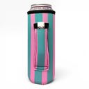 Cotton Candy Stripes Water Bottle Handler 16oz Water Bottle & 24oz Can Handler