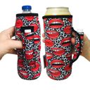 Leopard Lips Water Bottle Handler 16oz Water Bottle & 24oz Can Handler