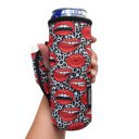 Leopard Lips Water Bottle Handler 16oz Water Bottle & 24oz Can Handler