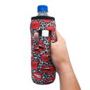Leopard Lips Water Bottle Handler 16oz Water Bottle & 24oz Can Handler