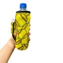 Softball Water Bottle Handler 16oz Water Bottle & 24oz Can Handler