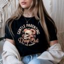  Gentle Parenting Dropout Sarcastic Graphic Tee Funny Mom Life Shirt, Snarky Parenting Humor Top