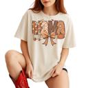  Fall Mama Coquette Graphic Tee Autumn Pumpkin Bow Shirt, Cute Vintage Thanksgiving Top for Women