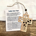  Faith Over Fear - Cross Story Card Ornament Gift