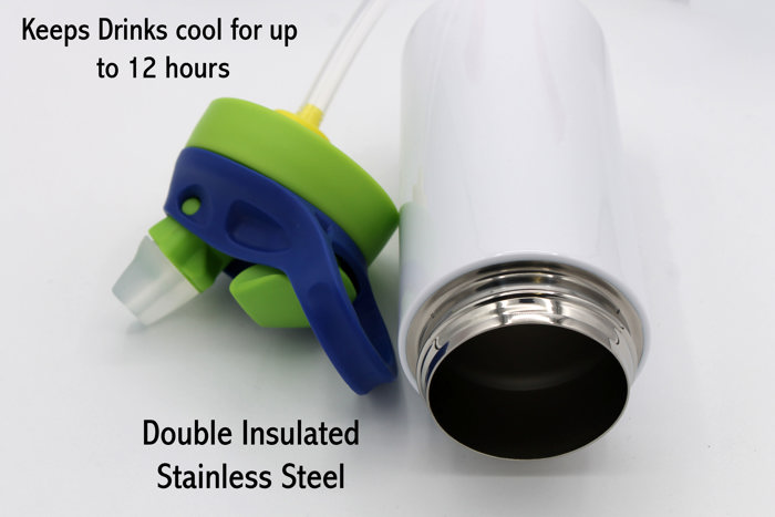 Personalized Kid's Metal Tumblers with Straw