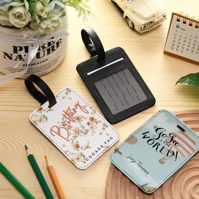 Personalized Passport & Luggage Tag Set