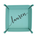 Lauren Personalized Leather Tray for Dad