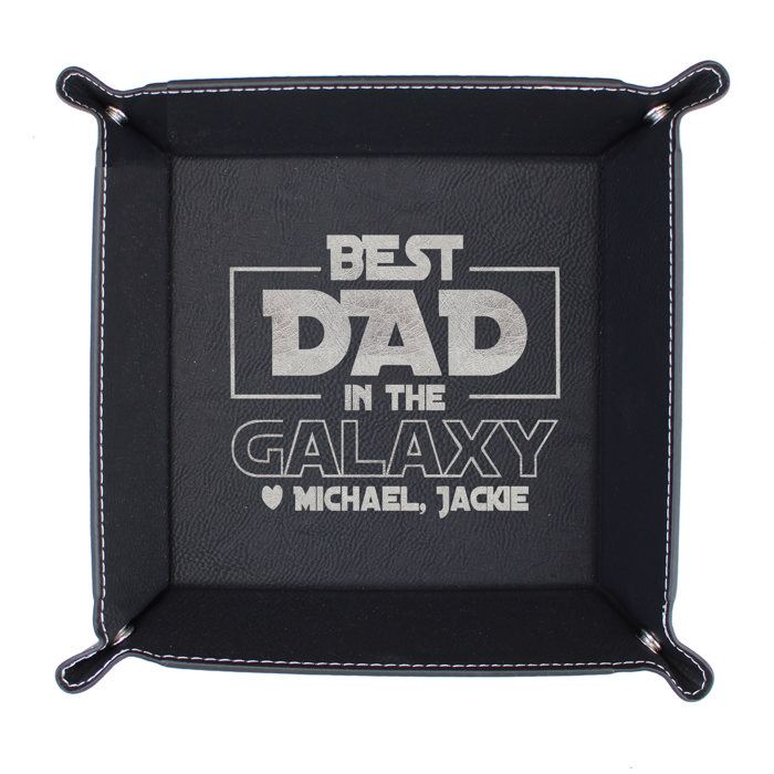 Personalized Leather Tray for Dad