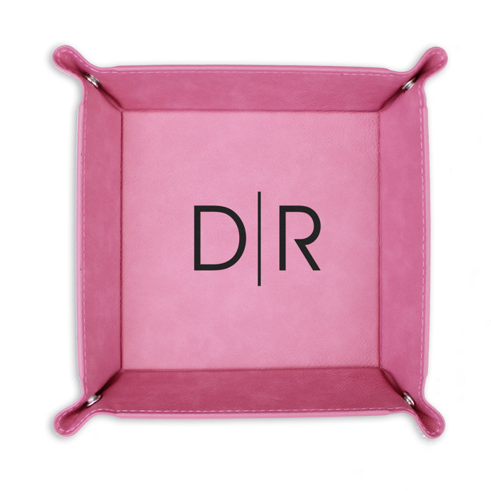 Personalized Leather Tray for Dad