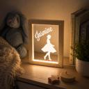 Ballerina Kids Personalized Acrylic Night Light Frame