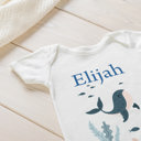 Amelia White Personalized Easter Onesie