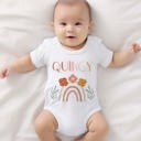Amelia White Personalized Easter Onesie