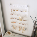 Clear Acrylic Personalized Jewelry Wall Mount