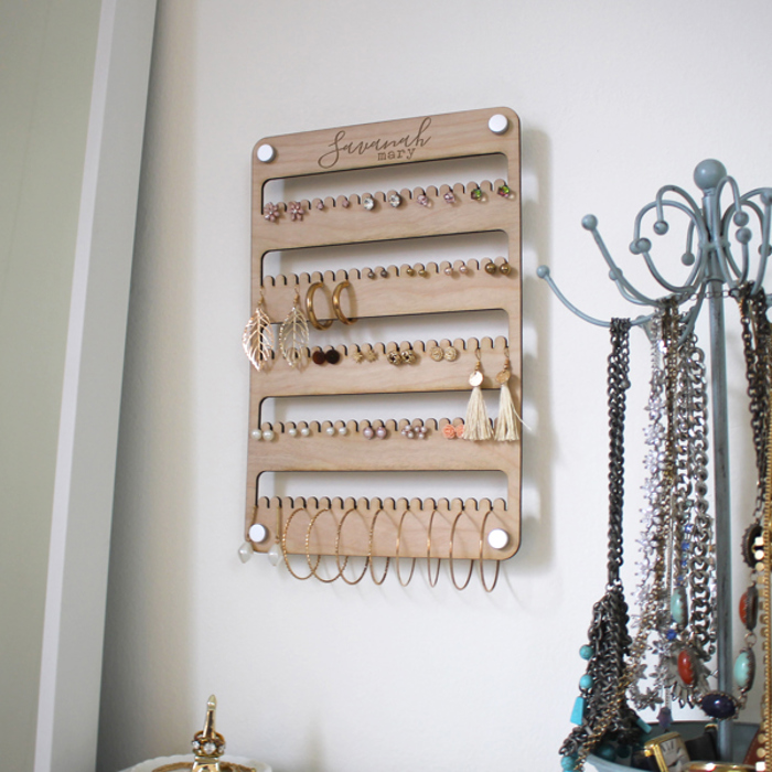 Personalized Jewelry Wall Mount