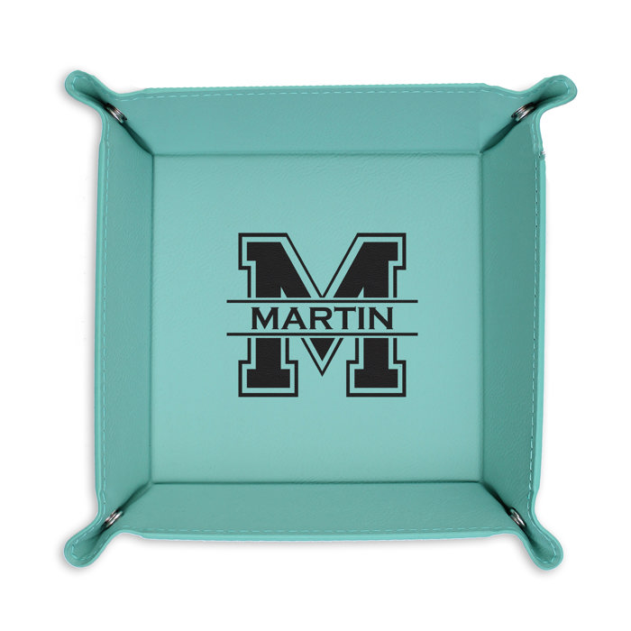 Personalized Leather Tray for Dad