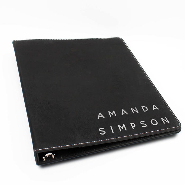 Personalized Leather Binder