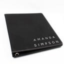 Amanda Simpson Personalized Leather Binder