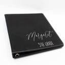 Margaret Personalized Leather Binder