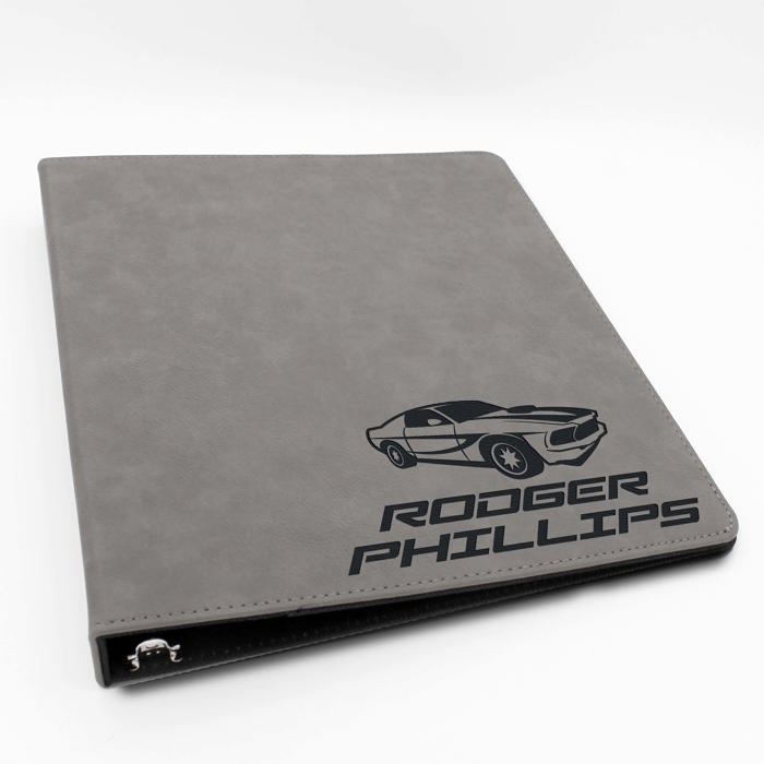 Personalized Leather Binder