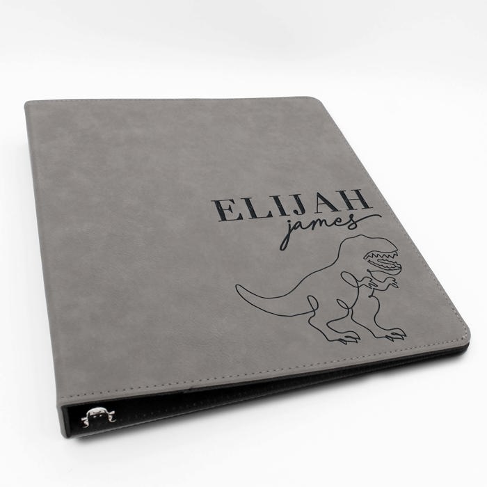 Personalized Leather Binder