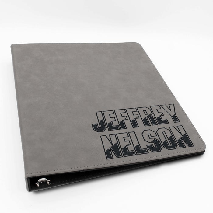 Personalized Leather Binder