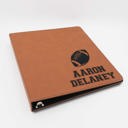 Football Personalized Leather Binder