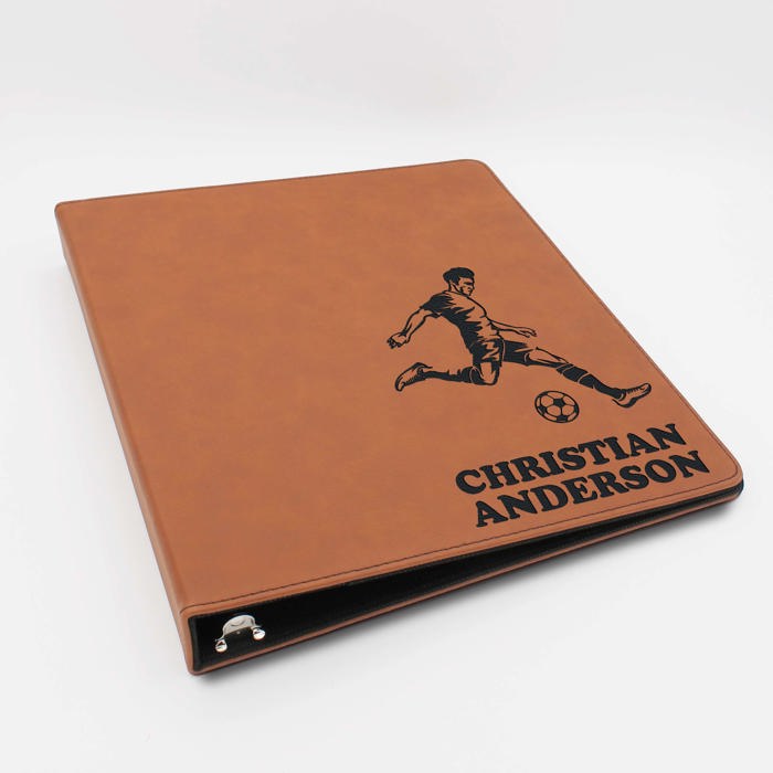 Personalized Leather Binder