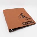Soccer Player Personalized Leather Binder