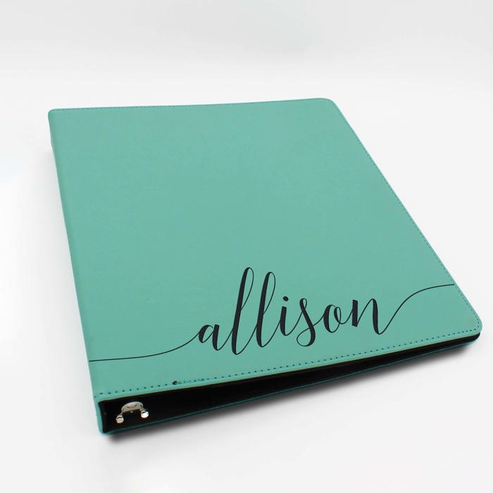 Personalized Leather Binder