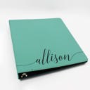 Allison Personalized Leather Binder