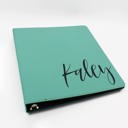 Kaley Personalized Leather Binder