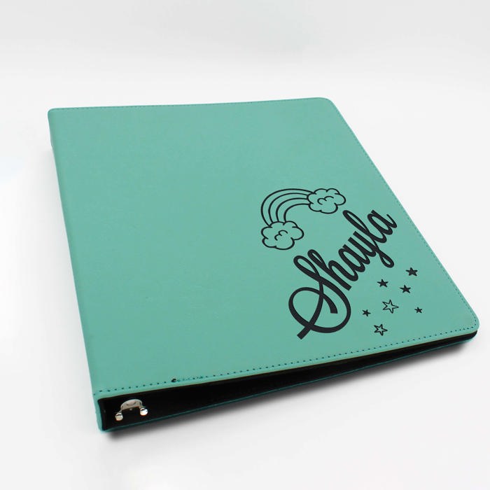 Personalized Leather Binder