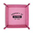 Property Of Personalized Leather Tray for Dad