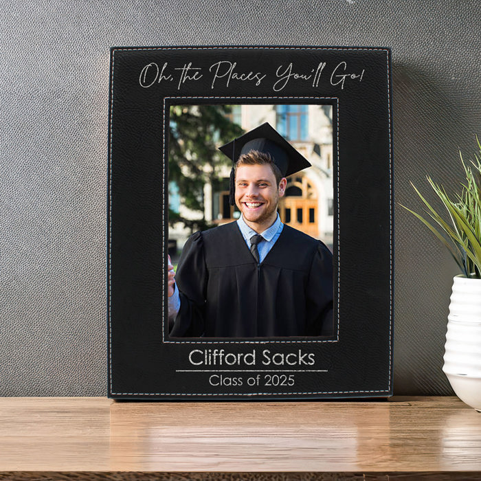 Personalized Leather Graduation Picture Frame