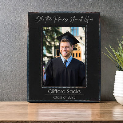 Personalized Leather Graduation Picture Frame