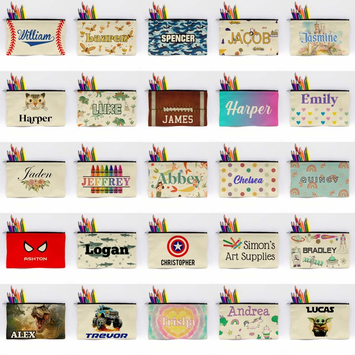 Personalized Pencil Bags