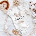 Amelia White Personalized Easter Onesie