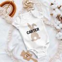 Bunny Carter White Personalized Easter Onesie
