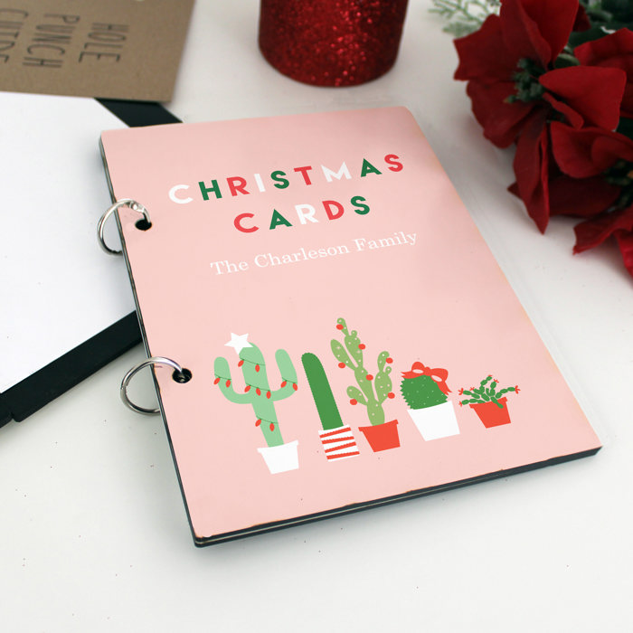 Personalized Cards of Christmas Past Card Book