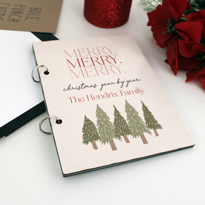 Personalized Cards of Christmas Past Card Book