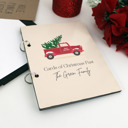 Red Truck Tree Personalized Cards of Christmas Past Card Book