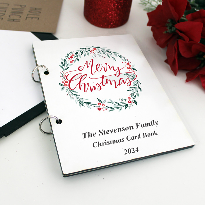 Personalized Cards of Christmas Past Card Book