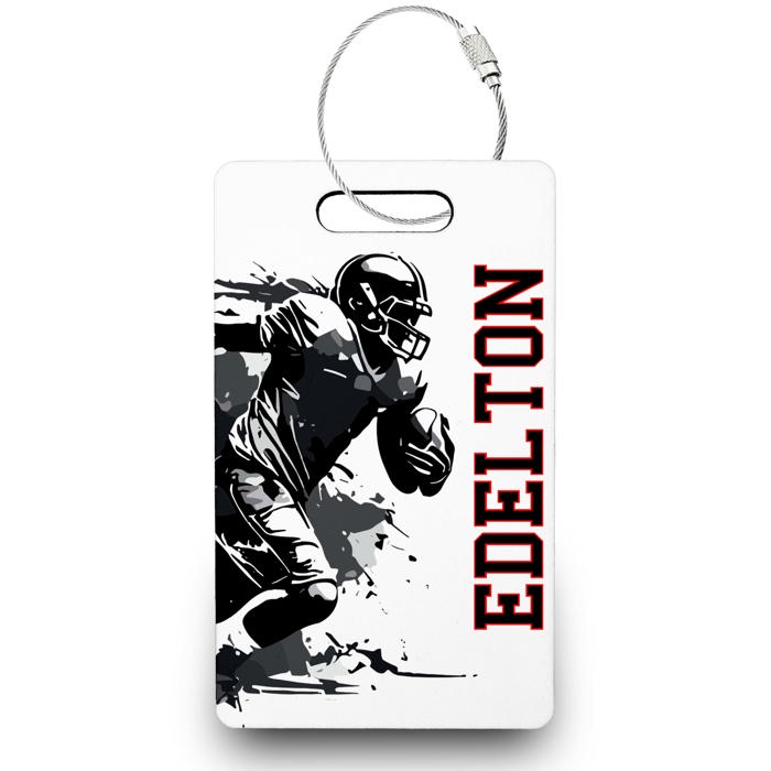 Personalized Football Bag Tags