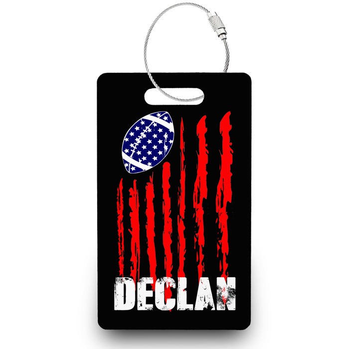 Personalized Football Bag Tags