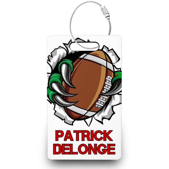 Personalized Football Bag Tags