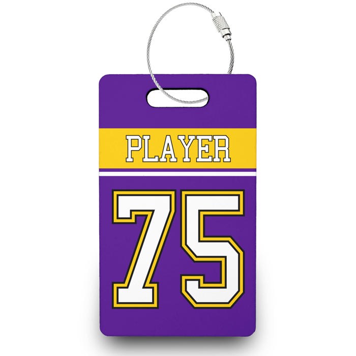 Personalized Football Bag Tags