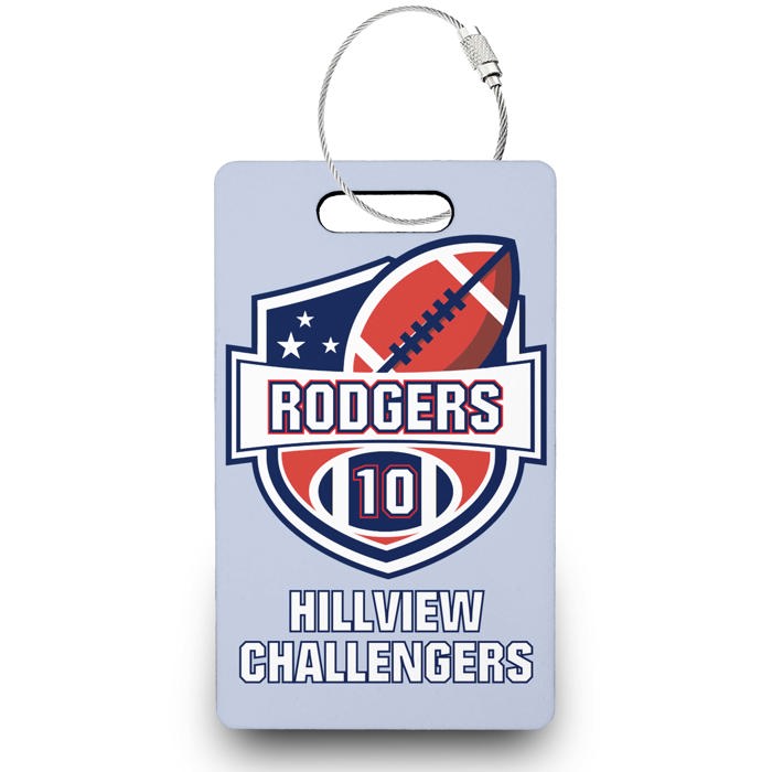 Personalized Football Bag Tags